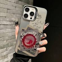 Money UV Print Silver Color Phone Case, Compatible With 17 16  15 Pro Max Case 14,  13 Cases, 12, 11| Does Not Affect Portable Charger| Can Be Placed In Phone Holder Car| Men Women Girly Halloween, Christmas And Birthdays Gift - 黑色 - 查看 4