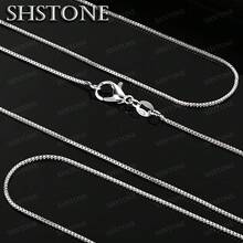 Dây chuyền mắt xích hộp 1mm bằng bạc sterling 925 mạ vàng 18K, nhiều lựa chọn kích thước: 16/18/20/22/24/26/28/30 inch, dây chuyền tự làm sáng tạo, unisex, trang sức cưới/đính hôn thời trang, dây chuyền mắt xích vàng. - vàng - Xem 4