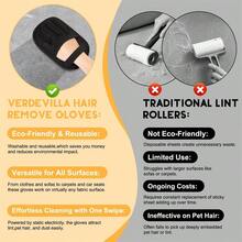 Brosse magique pour enlever les poils d'animaux, gants électrostatiques améliorés à cinq doigts pour enlever les poils d'animaux, outil d'enlèvement des poils de chat et de chien pour canapé, meubles, vêtements, outil d'enlèvement des fourrures d'animaux