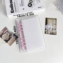 A6尺寸透明便携式活页夹，双按扣设计，美观大方。可用作卡片活页夹、透明贴纸簿、照片收纳袋或相册。也适用于存放计划簿、笔记本、贴纸簿和办公用品。 - 彩色 - 查看 2