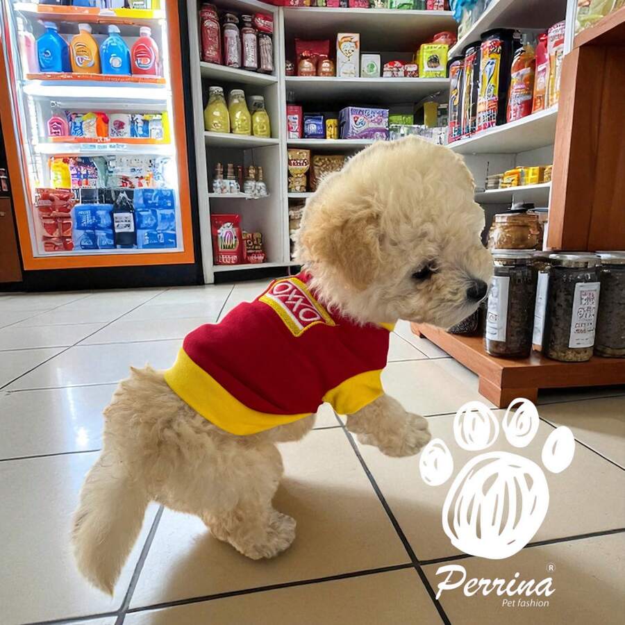 PERRINA Store Cashier Costume For Dogs And Cats, Lightweight And Comfortable, All Sizes - 紅色 - 查看 1
