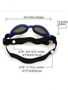 1 件装宠物折叠式太阳镜防紫外线护目镜，适用于猫狗 - 彩色 - 查看 3