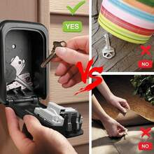 TBONEEY Caja Bloqueo Llaves Rueda 4 Dígitos Ideal Hogar Gimnasio - 1 - Ver 10