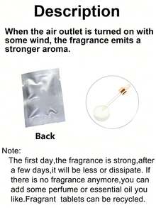 1/2个可爱猫咪亚克力2D平面汽车空调出风口夹香氛扩散器，个性化猫咪汽车内饰装饰空气清新剂套装 - 彩色 - 查看 11