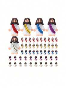 20pcs Mini Jesus Figure Toys, Jesus Loves You Toys For Hide And Seek, Sunday Party Favors, Gifts (Random Color) Miniature Jesus, Christian Toys, Small Toys, Christian Toys, Christmas Gifts, Party Fillers, Christmas, Jesus, Toys, Christmas, Jesus, Toys, Christian Stuff