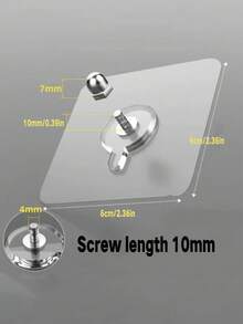 30pcs No Drill Screws Adhesive Strong Hooks, Bathroom Wall Hanging Hooks Damage-Free Nail-Free Sticky Hooks, Storage Rack Glue