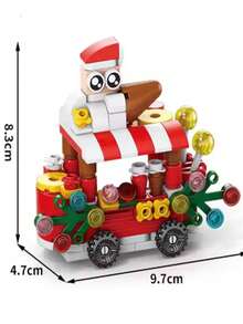 Christmas Santa Claus, Christmas Tree, Train, Snowman Micro Particles Building Blocks, Creative Gift, Reindeer Assembled Blocks - Educational ABS Toy Box Packaging, Best Holiday Gift Room Decoration Christmas,Ornaments Christmas,Adult Building Blocks,Little Houses,Gifts,Christmas Train Set,Christmas,Building Blocks,Christmas Decorations