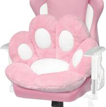 Cat Paw Cushion Comfy Plush Chair Cushions For Office, Gaming, Dining Room And Bedroom Decor (23.6" X 27.6" Grey)  Soft Cute Floor Pillow - 粉色 - 查看 1