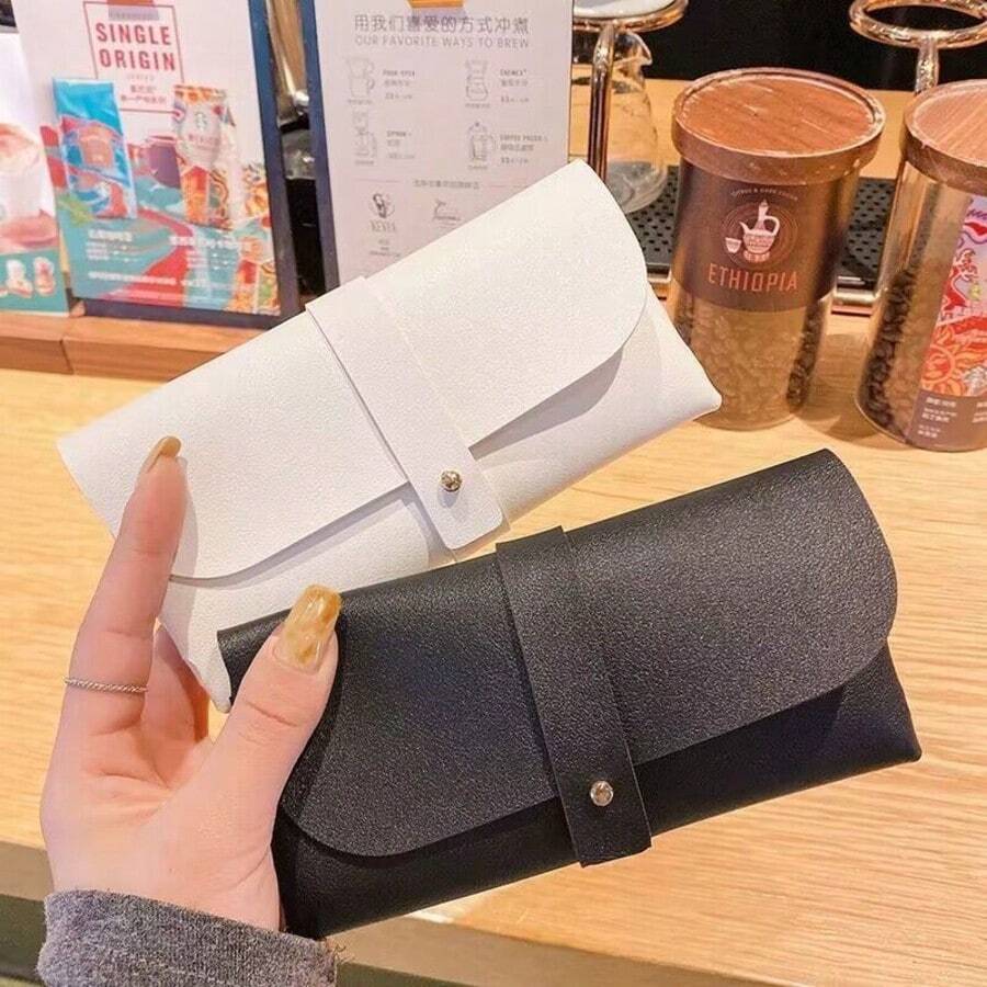 1 Piece/2 Pieces High-Appearance Minimalist & Portable Sunglasses Case, Premium Anti-Pressure Foldable Eyewear Storage Case. It Symbolizes The Delicacy Of Daily Travel, The Peace Of Mind In Outdoor Sun Protection And The Convenience Of Storage And Organization. Suitable For People Pursuing A Quality Life For Daily Use,