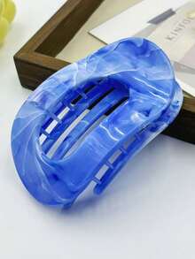 13pcs/7pcs/6pcs/4pcs/3pcs/1pc Marble Ombre Flat Round Hair Clips, Fashion Versatile Minimalist Elegant Hair Accessories Suitable For Daily Wear, Showering, Makeup, Hair Slide, Hair Barrettes