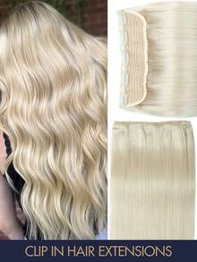 1 件 Remy 真人发片 3/4 纬纱金色棕色黑色 100% 巴西真人发片 12 英寸 - 24 英寸 5 片夹式接发无缝自然直发完美适合长发接发、接发直发纹理自然发片接发 - 彩色 - 查看 43