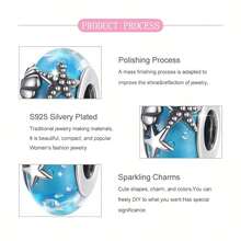 Easvnya 4 Simple DIY Daily Decorative Bracelet Pendants Daily Small Pendant Jewelry Creative DIY Accessories European And American Atmosphere Fashionable And Versatile Small And Exquisite Suitable For DIY Women's Bracelets Women's Jewelry Gifts For Girls And Daughters