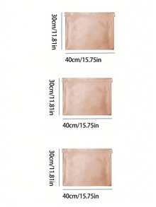 1/2pcs Satin Drawstring Dust Bags, Suitable For Jewelry & Accessories; Silk Drawstring Travel Storage Bags; Portable Clothing & Shoes Drawstring Pouches; Large Capacity Handbag Dust Covers; Self-Sealing Drawstring Storage Bags; Travel Essentials; Organization - Champagne - View 16