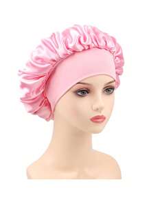 Silk Bonnet For Sleeping, Satin Hair Bonnets, Soft Elastic Band Silk Sleep Cap, Silk Hair Wrap For Curly Hair, Adjustable Strap, Silky Feel, Hair Protect Cap, Women's Birthday Gift, Satin Cap, Wear Resistant, Adjustable Cap, Sleep Cap, Bowknot Cap For Women & Men Hair Bonnet Shower Towels For Beaty Salon, Hotel Sports,Home Essentials, Towel, Skin Care