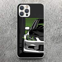 Funda de teléfono para hombres con diseño de coche deportivo JDM Tokyo Drift compatible con  17 16 15 14 13 12 11 Pro Max Mini Plus Air 7 SE 8, funda de silicona suave con impresión, compatible con funda de  17 pro max, funda de  17 pro, funda de  17, funda de  16 pro max - KK542-5 - Ver 4