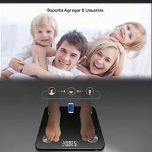 Bascula Digital Corporal y Muscular, Balanza Inteligente, Conexión via Bluetooth al App, Pesos de Hasta 180 Kg, Precisión Hasta 0.01Kg - negro - Ver 3