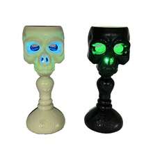 1pc LED Decorative Light, Halloween Pumpkin Skull Lamp, Bar, Haunted House, Horror Prop, Skull Lamp, Creative Decor, Gift, Birthday Gift, Holiday Gift, Great Gift - Multicolor - View 6