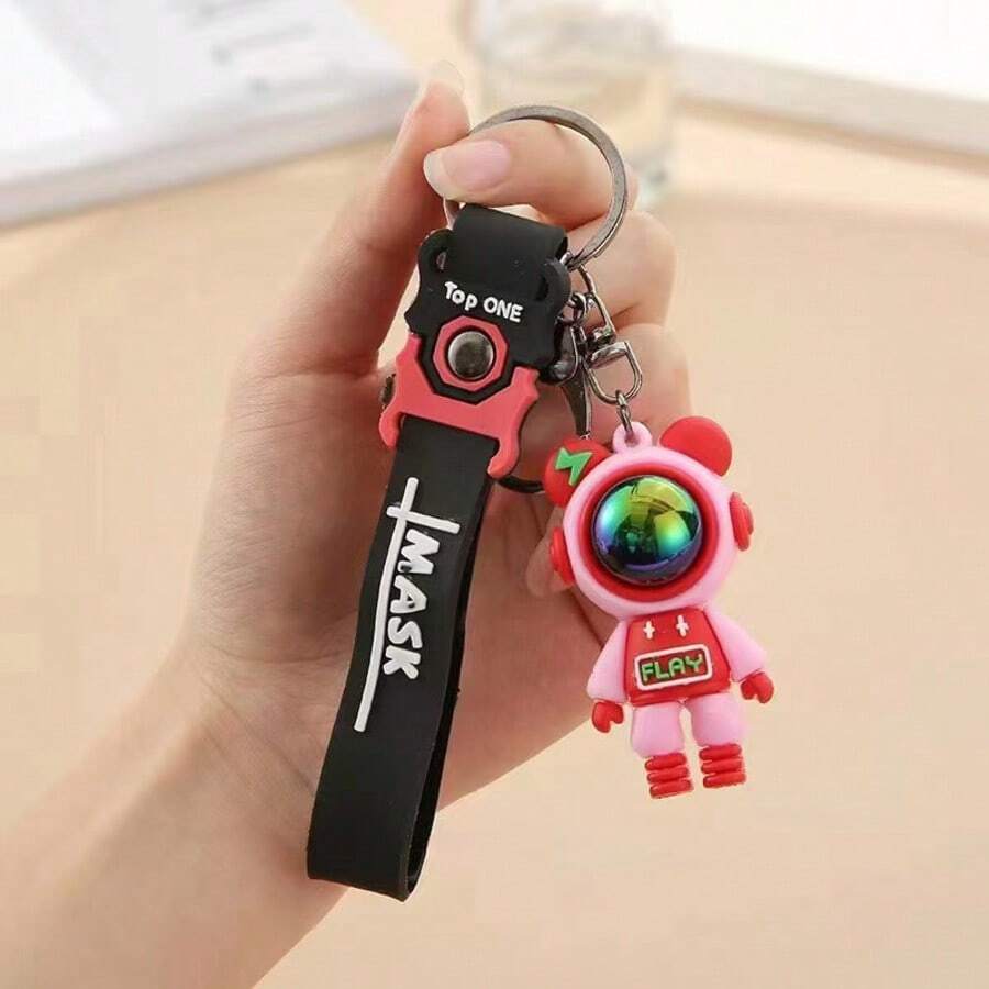 1 件创意太空宇航员钥匙扣吊坠、包包挂件、汽车装饰、促销礼品