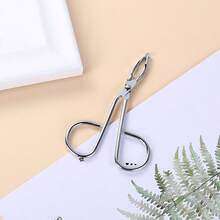 1/2PCS Alloy Curved Eyebrow Tweezers, Scissors And Tweezers Facial Hair Eyebrow Removal Tool, Suitable For Both Men And Women
