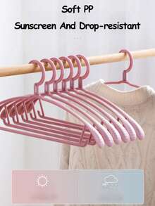 10 件高品质无缝大衣架，防滑衣架，方便家用晾衣钩