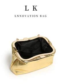 1PC 2025 Autumn/Winter New Fashion Handbag Strap For Girls Shoulder Bag Luxury Crossbody Bag For Women Designers Pursuing Gold Chain Women's Handbag, Perfect For Parties, Weddings, Balls, Dinners/Banquets