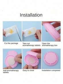 Long-Lasting Scented Air Freshener, Deodorizer, Solid Air Freshener, With An Extra Outer Shell - Aromatic Solid Deodorizing Discs,For Enhanced Freshness In Bathrooms, Bedrooms, Cars, And Home, Ideal For Wardrobe And Toilet Odor Elimination,Kitchen, Bathroom, Home, Household Supplies