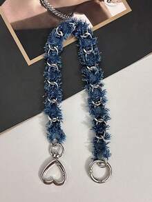 1 件牛仔布链条肩带、皮革链条肩带、手机挂绳 - 彩色 - 查看 10