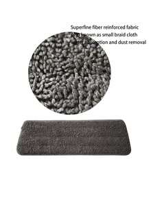 1/2/4/10 قطعة قماش استبدال مسح الأرضيات المسطح من الألياف فائقة النعومة، قماش بحزام مسح الرذاذ، غطاء قماشي بنسيج خطاف وحلقة لرأس المسح