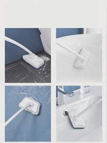 1 set de perie de duș cu mâner lung, perie de cadă cu mâner lung, perie de curățare a dușului, perie de curățare a gresie și podelei, lavetă de frecat pentru baie și lavetă din microfibră, soluție de curățat pereți pentru podele, pereți, tavane, lavete de curățare reutilizabile