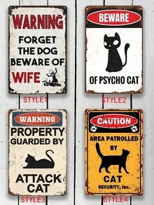 复古圣诞金属墙画 - 乡村锡画，带有节日红绿图案、圣诞快乐文字和雪花装饰，适合节日家居装饰、圣诞装饰、2D 平面、完美 F - 彩色 - 查看 2