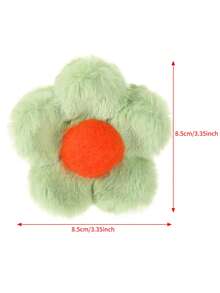 1 pezzo Fermaglio per capelli in peluche con fiore - Accessorio per capelli soffice e morbido, adatto per code di cavallo alte da donna, accessori per capelli eleganti e giocosi, fermagli per capelli eleganti, fermagli alla moda per l'estate, la spiaggia, le vacanze, i festival e le feste - Multicolore - Visualizzare 5