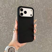 Simple Silicone Large Hole Soft Phone Case, Compatible With 17/17Pro/17Pro Max/17Air/ 16 15 14 13 12 11 Pro Max Fashion Case - 白色 - 查看 5