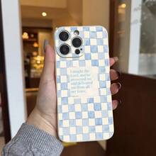 Phone Case: Psalm 34:4 Bible Inspirational Quote  Gingham Aesthetic Phone Case For IPhone 16 11 15 14 13 12 Pro Max Plus Phone Case Religious Christian Gifts For Women Sister,Suitable For IPhone17 Air - 白色 - 查看 5