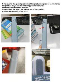 PETSIN 1pc Multi-Functional 4-In-1 Pet Brush, Two-Way Felt Removal Design, Washable For Easy Cleaning, For Pet Cat And Dog Hair Removal, Carpet, Bed, Clothing And Glass Cleaning, Pet Cleaning Supplies