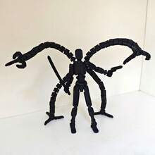 1件 3D列印關節人偶組裝玩具，13關節可動模特兒，3D列印第三代人偶，DIY全身組裝，紓壓裝飾，手工生日禮物，完美禮物，玩具遊戲 - 多色2 - 查看 19