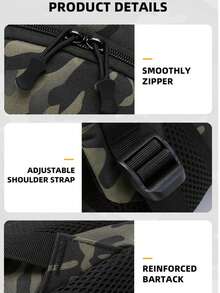 Mochila Tática MOLLE Mochila Rucksack, Mochila Tática de Assalto de Equipamentos para Caça, Camping, Trekking, Esporte, Pequena Mochila de Camping