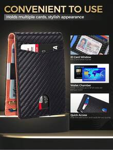 XAXRE 1 pezzo Portafoglio da uomo stile banconota da un dollaro (stile bottone/cerniera/bifold), portafoglio in finta pelle stile vintage per uomo con chiusura a scatto - design compatto e con più slot per carte - per uomo - regalo perfetto per la Festa del Papà, compleanni e occasioni speciali formali/business, idee per San Valentino - Tagli Unica - Visualizzare 8