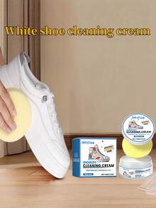 jakehoe Shoe Cleaning Paste - Designed For Deep Cleaning, The Portable Cleaning Paste Can Quickly Remove Stubborn Stains And Brighten Sneakers And White Shoes.