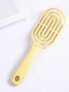 1pc Macaron Color Hollow Back Massage Hair Comb, Suitable For Wet & Dry Hair, Fluffy Styling Curved Comb, Brushes, Hair Brush, Hairbrush, Hair Combs, Barber, Hair Tools, Hair Products, Slick Back Brush, Hair Care, Hair Comb, Hair Brush, Curly Hair Products, Hairdressing Equipment, Christmas, Hairdressing, Wooden Comb, Hair Brush, Hair Brush, Barber, Hairdressing Equipment, Hairdressing, Hair Brush, Brush Hair Brush Set, Comb Hair, Comb For Curls, Detangling Brush, Hair Brush For Women, Barbershop, Hairdressing Equipment