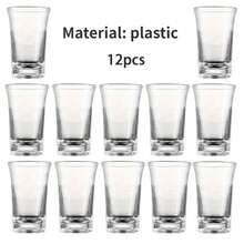 6 piezas de vasos acrílicos pequeños, adecuados para bares, pubs, clubes, restaurantes y uso doméstico - excelentes para servir bebidas espirituosas, así como bebidas de verano e invierno