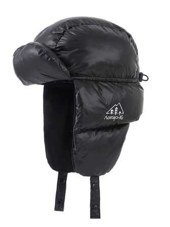 男女通用保暖户外帽，保暖内衬护耳帽，适合秋冬季、滑雪、骑自行车