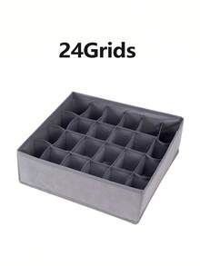 1pc/4pcs Set Foldable Closet Organizer Storage Boxes, Includes Collapsible Fabric Baskets And Storage Cubes, Portable Drawer Dividers For Clothes, Underwear, Bras, Ties, Accessories, Socks, Scarves, Leggings, T-Shirts, Jeans And Winter Wear | Ideal For Bedroom And Home Organization (Can Store Ladies Dresses, White T-Shirts, Black Pants) - Grey - View 16