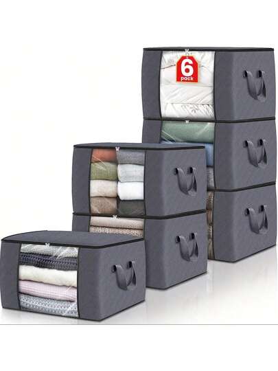 Large Capacity Foldable Fabric Storage Box, Storage Bag, Reinforced Folding Storage Basket, Fabric Wardrobe Organizer Drawer With Lid And Handle, Foldable Non-Woven Drawer Clothes Storage Box, Wardrobe Organizer Without Dividers, Large Clothes Storage Box For Bedroom, Wardrobe, For Clothes, Sweaters,  Women's White T-Shirts, Holiday Decoration, Room Decoration, Fall/Winter Decoration, Christmas Decorations Home,Personalised Gifts