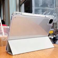 Premium Tempered Glass Back Magnetic Sleep/Wake Protective Case | Ultra-Thin Acrylic Material, Compatible With IPad, And Tablets | Scratch-Resistant, Ideal For Office, Study And Commute