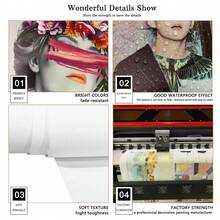 3 pièces, Affiche de style rétro-futuriste, Peinture à l'huile rétro, Arbre unique, Impressions artistiques personnalisées recto-verso et vives, Décoration de salle d'art preppy pour filles, Salon/Chambre/Salle de bain/Cuisine 8*12 pouces, Sans cadre