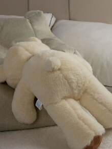 1 pieza Oso de peluche ultra suave y lindo de 35cm, Oso de peluche con moño, regalo perfecto para cumpleaños/Navidad, Oso de peluche grande, regalo de oso de peluche, decoración navideña, decoración del hogar y regalo de cumpleaños/festival, suave y cómodo, Oso de peluche>Poliéster