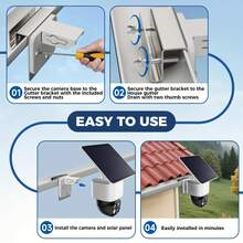 Metal Gutter Mount Bracket For Eufy SoloCam S340E30 Secure Your Solar Camera 9*8.5*3.5cm Gutter Mount Support Camera Surveillanc