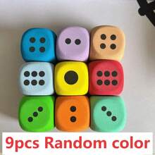 大型软泡沫骰子套装 - 非常适合学习和玩耍 - 6 面骰子适合派对游戏、创意活动、家居装饰 - 非常适合生日、圣诞节、万圣节等