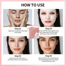 Bio-Collagen Real Deep Mask, Hydrating Overnight Hydrogel Mask, Pore Minimizing, Elasticity, Plumping Improvement, Korean Skincare, Stocking Stuffers For Teen Girls | 1.19oz(34g) X 4ea - Multicolor - View 9