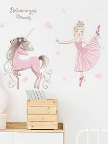 Cute Cartoon Mermaid Jellyfish Starfish Balloon Wall Stickers For Kids Room Decor Bedroom Living Room Home Decoration Wall Decals - Multicolor - View 17